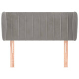 Vidaxl hoofdbord met randen 93x23x78 88 cm fluweel lichtgrijs