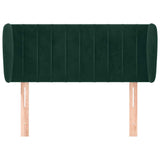 Vidaxl hoofdbord met randen 93x23x78 88 cm fluweel donkergroen