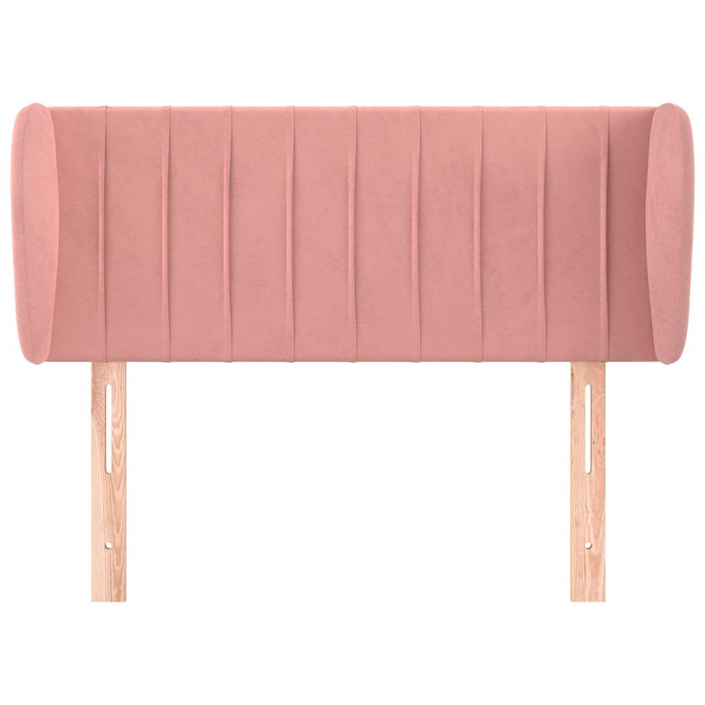 Vidaxl hoofdbord met randen 93x23x78 88 cm fluweel roze