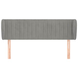 Vidaxl hoofdbord met randen 147x23x78 88 cm fluweel lichtgrijs