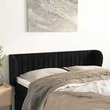 Vidaxl hoofdbord met randen 147x23x78 88 cm fluweel zwart