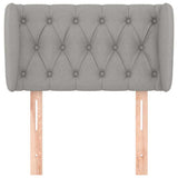 Vidaxl hoofdbord met randen 83x23x78 88 cm stof lichtgrijs