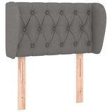 Vidaxl hoofdbord met randen 83x23x78 88 cm stof donkergrijs