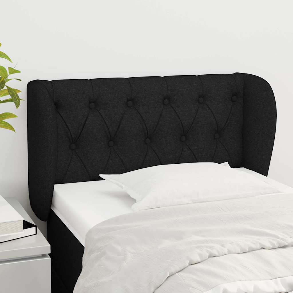 Vidaxl hoofdbord met randen 83x23x78 88 cm stof zwart