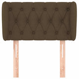 Vidaxl hoofdbord met randen 83x23x78 88 cm stof donkerbruin
