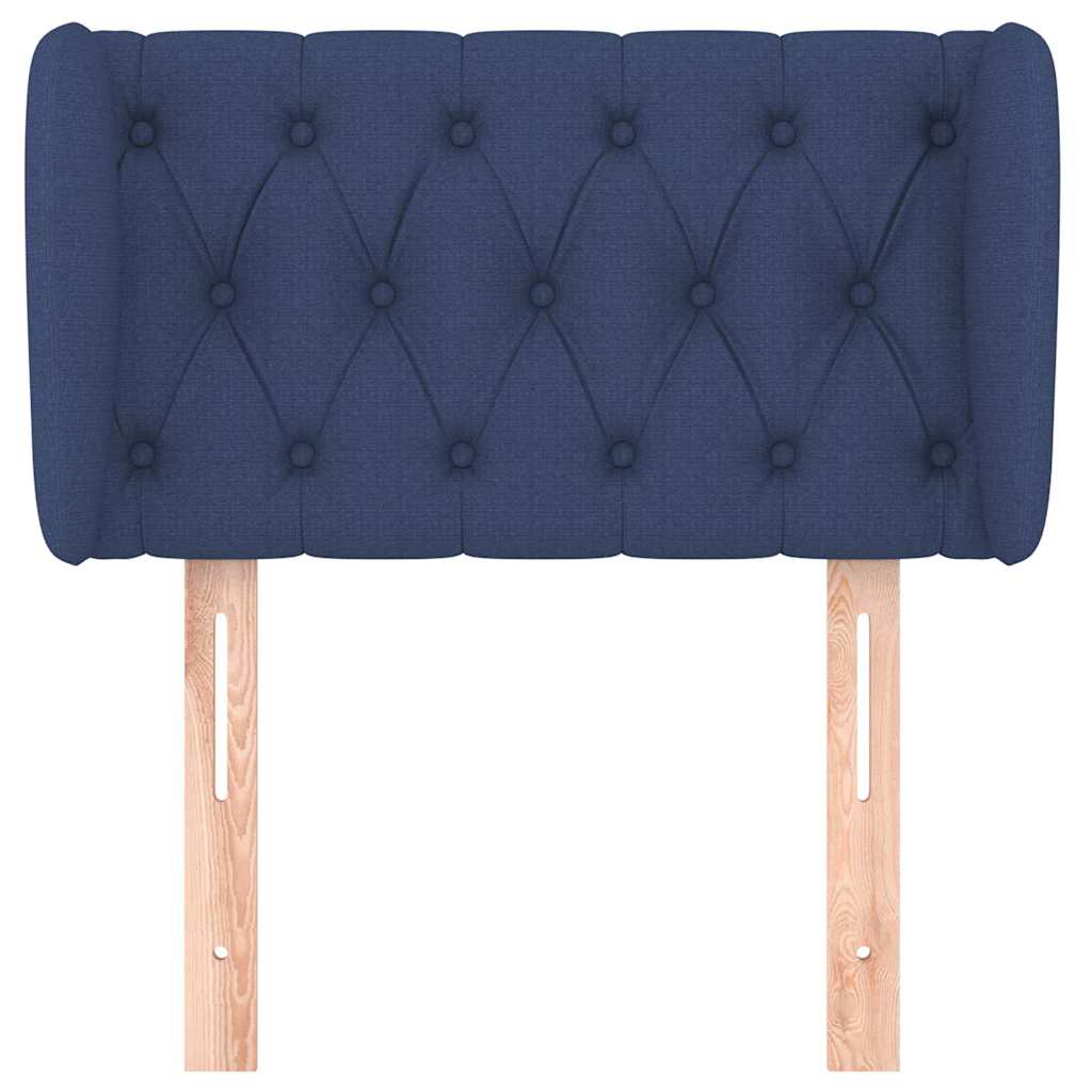 Vidaxl hoofdbord met randen 83x23x78 88 cm stof blauw