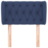 Vidaxl hoofdbord met randen 83x23x78 88 cm stof blauw
