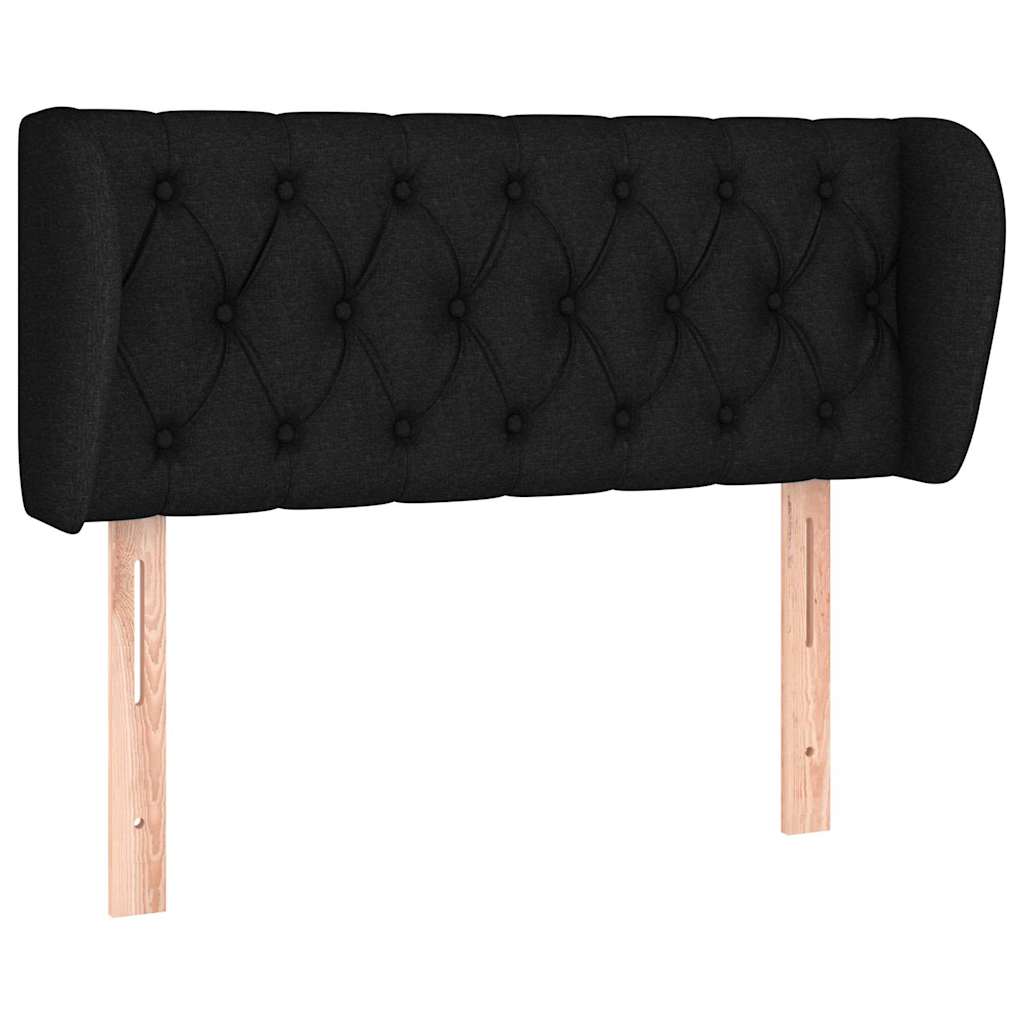 Vidaxl hoofdbord met randen 93x23x78 88 cm stof zwart