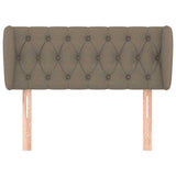 Vidaxl hoofdbord met randen 93x23x78 88 cm stof taupe