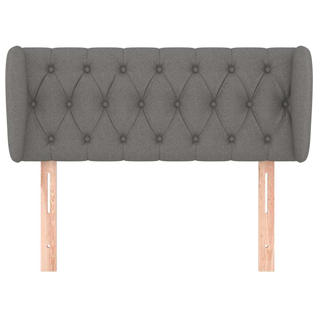 Vidaxl hoofdbord met randen 103x23x78 88 cm stof donkergrijs