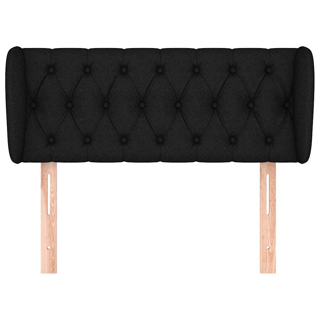 Vidaxl hoofdbord met randen 103x23x78 88 cm stof zwart