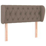 Vidaxl hoofdbord met randen 103x23x78 88 cm stof taupe