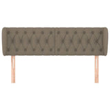 Vidaxl hoofdbord met randen 147x23x78 88 cm stof taupe