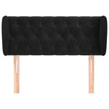 Vidaxl hoofdbord met randen 93x23x78 88 cm fluweel zwart