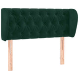 Vidaxl hoofdbord met randen 93x23x78 88 cm fluweel donkergroen
