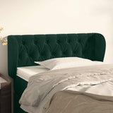 Vidaxl hoofdbord met randen 93x23x78 88 cm fluweel donkergroen