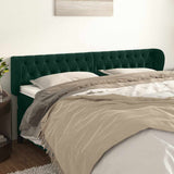 Vidaxl hoofdbord met randen 183x23x78 88 cm fluweel donkergroen