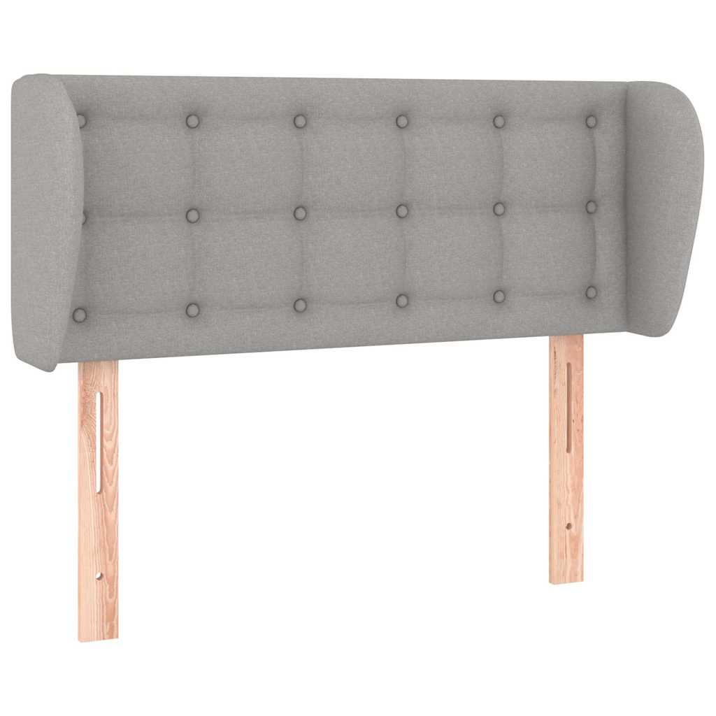 Vidaxl hoofdbord met randen 93x23x78 88 cm stof lichtgrijs