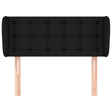 Vidaxl hoofdbord met randen 93x23x78 88 cm stof zwart