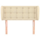 Vidaxl hoofdbord met randen 93x23x78 88 cm stof crèmekleurig