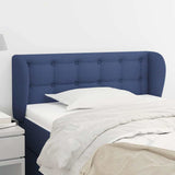 Vidaxl hoofdbord met randen 93x23x78 88 cm stof blauw