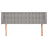 Vidaxl hoofdbord met randen 147x23x78 88 cm stof lichtgrijs