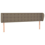 Vidaxl hoofdbord met randen 163x23x78 88 cm stof taupe