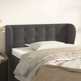 Vidaxl hoofdbord met randen 93x23x78 88 cm fluweel donkergrijs