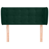Vidaxl hoofdbord met randen 93x23x78 88 cm fluweel donkergroen