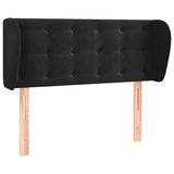 Vidaxl hoofdbord met randen 103x23x78 88 cm fluweel zwart