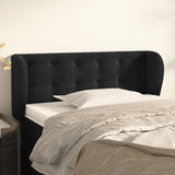 Vidaxl hoofdbord met randen 103x23x78 88 cm fluweel zwart