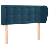 Vidaxl hoofdbord met randen 103x23x78 88 cm fluweel donkerblauw