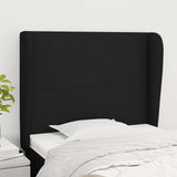 Vidaxl hoofdbord met randen 83x23x118 128 cm stof zwart