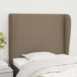 Vidaxl hoofdbord met randen 103x23x118 128 cm stof taupe