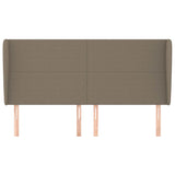 Vidaxl hoofdbord met randen 183x23x118 128 cm stof taupe