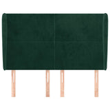 Vidaxl hoofdbord met randen 147x23x118 128 cm fluweel donkergroen