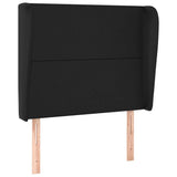 Vidaxl hoofdbord met randen 93x23x118 128 cm kunstleer zwart