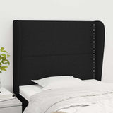 Vidaxl hoofdbord met randen 83x23x118 128 cm stof zwart