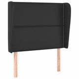 Vidaxl hoofdbord met randen 93x23x118 128 cm kunstleer zwart