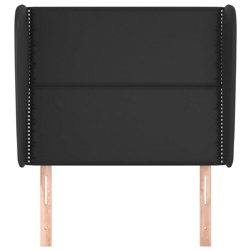 Vidaxl hoofdbord met randen 93x23x118 128 cm kunstleer zwart