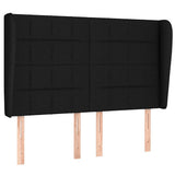 Vidaxl hoofdbord met randen 147x23x118 128 cm stof zwart