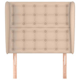 Vidaxl hoofdbord met randen 103x23x118 128cm kunstleer cappuccinokleur