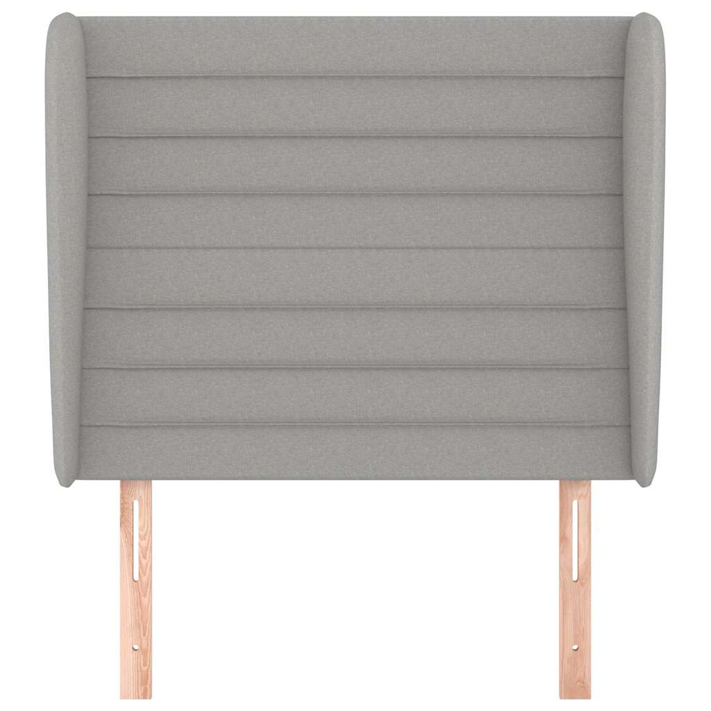 Vidaxl hoofdbord met randen 83x23x118 128 cm stof lichtgrijs