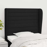 Vidaxl hoofdbord met randen 83x23x118 128 cm stof zwart