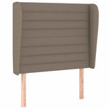 Vidaxl hoofdbord met randen 83x23x118 128 cm stof taupe