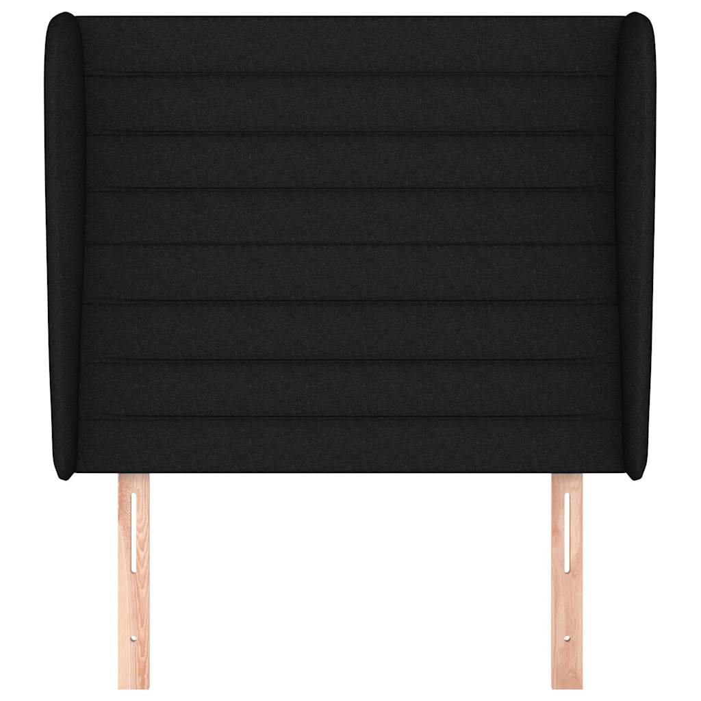 Vidaxl hoofdbord met randen 93x23x118 128 cm stof zwart