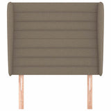 Vidaxl hoofdbord met randen 93x23x118 128 cm stof taupe