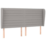 Vidaxl hoofdbord met randen 183x23x118 128 cm stof lichtgrijs