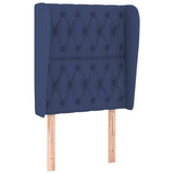 Vidaxl hoofdbord met randen 83x23x118 128 cm stof blauw