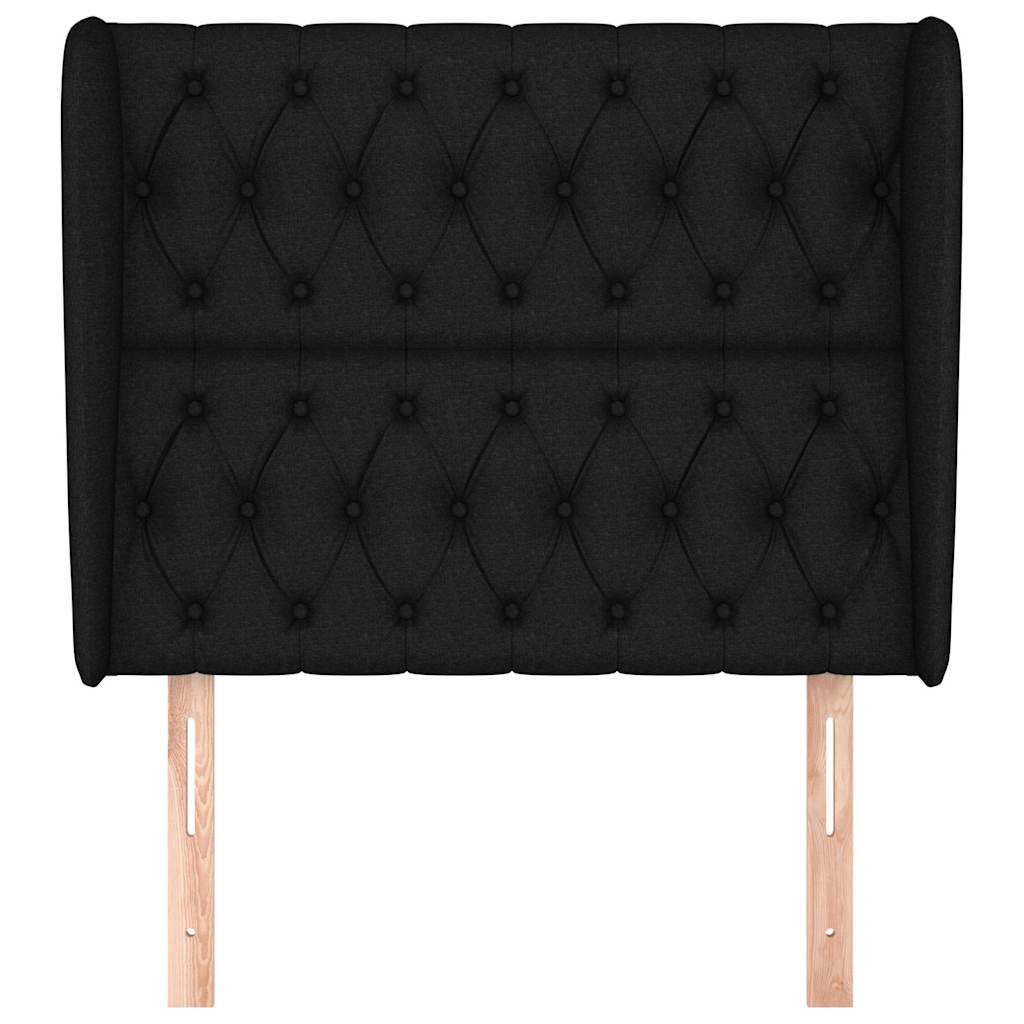 Vidaxl hoofdbord met randen 93x23x118 128 cm stof zwart